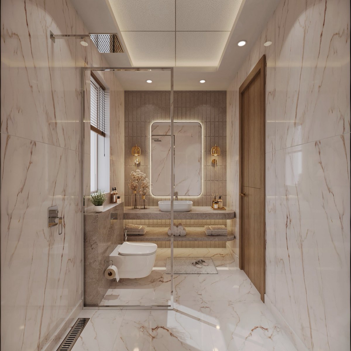 Artist's impression of a bathroom at Eldeco 7 Peaks